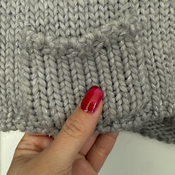 The Limited Silver Sweater / Caridgan with Shawl Collar Alpaca & Wool Blend - Picture 4 of 4